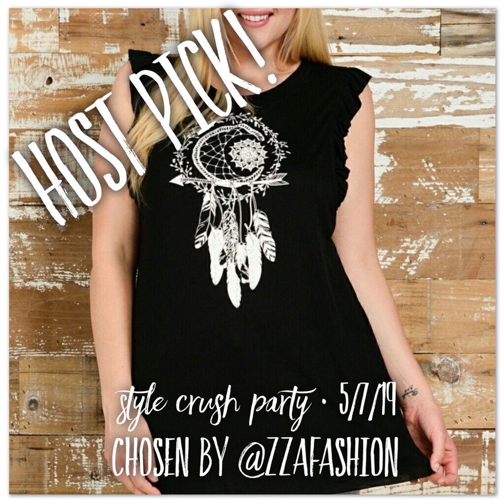 ⭐️Plus Sizes⭐️ Ruffle Dream Catcher Tank Top ✌🏻